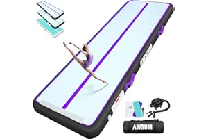 AWSUM Piccolo Grande Tappetini Ginnastica Artistica Gonfiabili 2/3/4/5/6m Tappetino Tappeto Ginnastica Artistica Gonfiabile da Casa con Pompa Palestra Allenamento Cheerleading 10cm 20cm Spessore