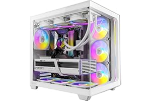 Antec C5 ARGB biały, 7 x 120 mm wentylatory ARGB PWM w zestawie, do 10 wentylatorów jednocześnie, port typu C 3.2 Gen 2, bezszwowe panele przednie i boczne ze szkła hartowanego, obsługa chłodnicy 360