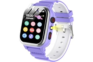 POKUJNFY Smartwatch för Barn 26 Spel Pedometer Telefon SOS HD Video | Player MP3 Musik Väckarklocka Kalori Digital Smart Klocka för Barn för Pojkar för Flickor Gammal