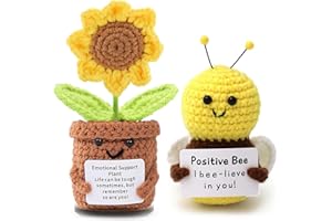 ‎VNFSMY Pocket Hug Sonnenblumen Kleine Geschenke, Glückssonnenblume Positive Geschenke, Positive Potato Kartoffel Serien, Positive Kartoffel Deutsch Ersatz, Mutmacher Geschenk, Besserung Genesungsgeschenke