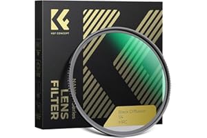 K&F CONCEPT Filter Black-Mist 1/4 Filter 67mm Black Promist 1/4 aus Optisches Glas mit Nano-Beschichtung für Videoaufnahmen/Portraitfotografie (Nano-Xcel)