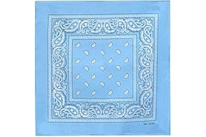 WedDecor Bandana unisex in cotone, fascia larga, leggera, traspirante, accessorio alla moda per equitazione, escursionismo, pesca, ciclismo, attività all'aperto