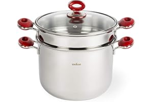 Excelsa Color Up Cuiseur à pâtes, acier inoxydable, Cpacité: 6 litres