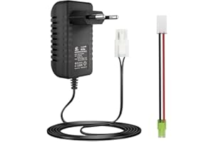 MELASTA Intelligent 7.2V 8.4V 9.6V NIMH Chargeur de Batterie pour 2-10S Batterie NIMH/NICD Batterie de Voiture RC Compatible with connecteur Tamiya et Mini Tamiya 【Ne Convient Pas au LIPO Batterie】