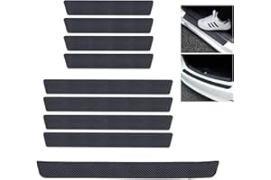 QTTRPCU 9 Stück Auto Einstiegsleisten Schutz, Einstiegsleisten & Türschweller Schutz, Einstiegsleisten Kratzschutz, Abrieb Und Starke Haftung Widerstehen für Einstiegsleisten