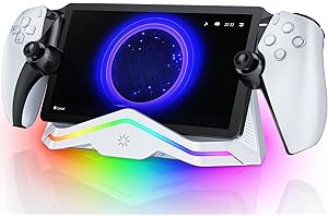 HELLCOOL PS Portal Charging Dock 3 Hours Fast Charging Compatible with Portal,PS Portal Charging Station for Cool RGB Light/Type-C Cable-Perfect PS Portal Accessories