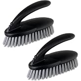 Vigar Pack of 2 Multifunctional Brushes, Hard and Resistant Bristles, Scrubbing Brush with Ergonomic Handle for Bathroom, Sho