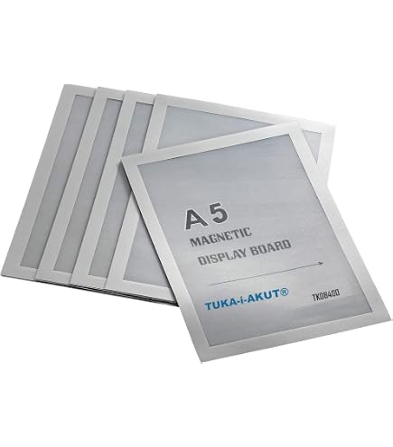 Duraframe Pochette Cadre A4 Argent Métallisé Auto-Adhésif - Affichage Document