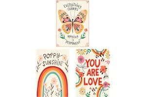 Mlysnd Laminas Infantiles, Decoracion Habitacion Bebe, Set de 3 Laminas Decorativas Pared, Cuadros Decorativos, Arte de Estilo Boho, 30x40cm Sin Marco