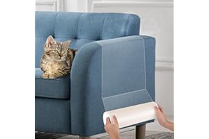 GIAPINST (30cm x 3m) Protezione Graffi Gatto, Pellicola Protettiva Antigraffio Gatto, Autoadesive Trasparente Protezione Antigraffio Gatti per Divani Sedie Letti e Vari Mobili Parete Porte