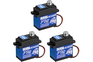 INJORA 7KG 2065 Digital Servo Wasserdicht Hoch Spannung Sub-Micro Schalt Servo für TRX4M TRX4 TRX6 SCX10 III 1/10 RC Raupenwagen,3PCS