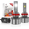 CONPEX H11 LED Headlight Bulbs,80W 12000LM 6500K 400% Brightness HB3 LED High Low Beam Halogen Replacement Conversion Kit