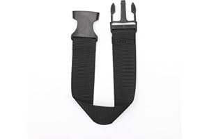 Maxtonser Rallonge de Ceinture Portable pour Ceintures de Sac de Ceinture d'extension de Sangle de Sac Banane, Noir