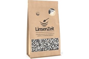 LinsenZeit Schwarze Urid Bohnen halbiert 600g – Urad Dal/Split Black Gram/Split Urid Beans – Aromatische Hülsenfrüchte mit cremiger Textur – Ideal für Dal Makhani, Currys & Suppen – Proteinreich