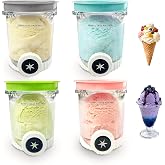 4 Pieces Containers for Ninja Swirl NC700 and NC701EU 480 ML | Ice Cream Container for Ninja Creami Swirl BPA Free Dishwasher