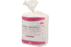 DEALFA Cotone Idrofilo QUALITA' ORO con Taglio ZIG ZAG - 100% Puro Cotone - Alta Assorbenza - Ideale per Pelli Sensibili - Monouso - Confezione da 1 Kg