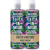 Faith In Nature Lavender & Geranium Shampoo – 300ml, Vegan & Tierversuchsfrei | Für Normales Bis Trockenes Haar | Ohne SLS & Parabene