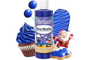 Colorant Alimentaire 160ml - Fidton Colorants Alimentaires Hautement Concentré de Grande Capacité pour la Décoration de Gâteaux, Colorant Alimentaire Liquide pour Fondant, Macarons - Bleu Marine