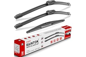 RAINTOK Windshield Wiper Blades Replacement for Subaru Forester 2019 2020 2021 2022 2023 2024 Original Factory Quality Front Rear Wipers Blade Set for My Car - 26" 17" 14" (Pack of 3)