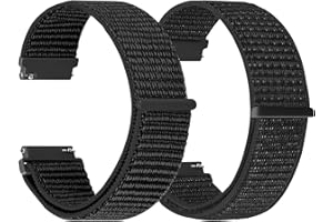 TumCez 18mm 19mm 20mm 22mm 24mm Cinturino per Uomo Donna,Regolabile Sgancio Rapido Cinturini Orologio in Nylon per Samsung/Garmin/Fossil/Amazfit/Huawei Orologio