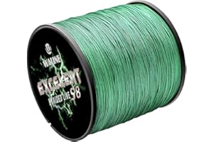KBBOX Waline Super Strong 300m 500m PE Geflochtene Angelschnur 8 Stränge Multifilament Angelschnur 20lb-80lb Meeresfischen Geflochtene Schnur (Grün, 20lb/0.17mm/ 300m(328yds))