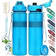 CodiCile Water Bottle, BPA Free 1l Water Bottle Leak Proof Drinks Bottle, Large Sports Bottle Great for Gym, School, Office and Travel (Blue)