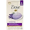 Dove Relaxing Lavender Beauty Bar - 4oz (113g) Pack of 6 - Imported