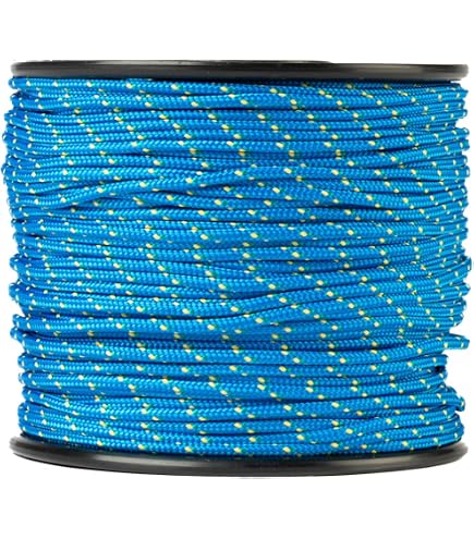Knotty Corde Tressée 6mm X 100m Paracorde Robuste Made In France - Multifonction Bricolage, Jardin, Bateau, Bivouac