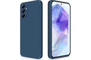 GiiYoon Funda para Samsung Galaxy A55 5G, Case de Silicona Suave de TPU Carcasa Protector de Goma Fexible Prueba Liviano y a Delgado de Golpes Antirrayas para Teléfono (Azul)