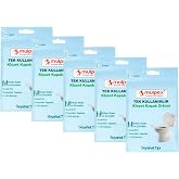 Mulpex Tek Kullanımlık Suda &Ccedil;&ouml;z&uuml;n&uuml;r Klozet Kapak &Ouml;rt&uuml;s&uuml; - 5 Adet x 10 lu Paket | Hijyenik ve Pratik Seyahat Aksesuarı