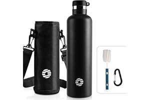 FEIJIAN Stainless Steel Water Bottle 750ml/1000ml Sports Flask Vacuum Insulated Water Bottle Leak Proof BPA Free Metal Water Bottle for School, Cycling, Sports and Gym