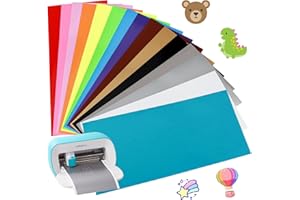 KIGNIOTE 15 sztuk 14 cm x 30,5 cm Smart Iron On do Cricut Joy, folia do plotera, tekstylna folia termotransferowa, winylowa, do naprasowywania, elastyczna folia, plotery, tekstylia do t-shirtów, bluzy z
