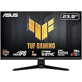 ASUS VG249QM1A Monitor Gaming, FHD de 23,8 Pulgadas, 1920×1080, Fast IPS, Overclock a 270 Hz, Extreme Low Motion Blur, 1 ms (