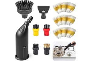 LOMHYVE 10 Stück für Kärcher Dampfreiniger Zubehör Easyfix SC1 SC2 SC3 SC4 SC5 Zubehör Rundbürstenset Düse Rundbürsten Bürste Dampfreiniger Ersatzteile