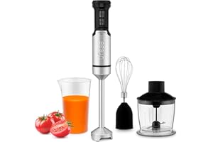 Ufesa Galaxy Max Batidora de Mano, Potencia 1500 W, Control de 24 velocidades + TURBO, 4 Cuchillas de Alta Eficiencia, Diseño Ergonómico y Anti Salpicaduras, Accesorios Incluidos, Sin BPA