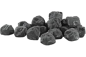 Carlo Milano Pietre Decorative: Pietre Decorative per stufe a bioetanolo, Nero (Decorazione Carbone)