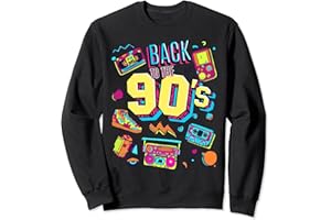 BAHAA'S TEE Motif graphique rétro rétro des années 90 pour homme et femme Sweatshirt