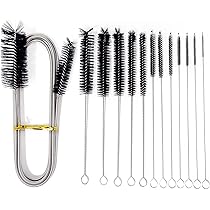 2 Pcs Spazzola Per Tubi Acquario Cleaner Pennello Pulizia Del Tubo