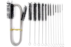 FINEASY 13pcs Pipe Cleaners for Cleaning Brush,78 Inches Aquarium Sink Unblocker Radiator Brush and 12pcs Bottle Straw Cleaning Brush,for Daily Cleaning,Sink Drain,Refrigerator Drain Hole