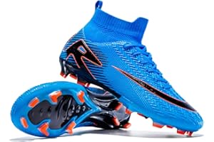 DASHANGYAN Scarpe da Calcio Uomo High Top Scarpe da Calcio all'aperto Scarpe da Allenamento Calcio Giovani Scarpe da Ginnastica Traspiranti Scarpe da Allenamento atletiche da Calcio