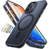 TORRAS Manyetik darbeye dayanıklı, iPhone 17 kılıfı, Magsafe ile uyumlu, askeri sınıf d&uuml;şme testi, yarı saydam ince koruyucu,