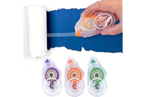 Stationery Island Rouleaux Colle Roller Pack de 3,10mx8mm Chaque, Souris Colle-Rouleau de Ruban Adhésif Double Face. Pour Scrapbooking