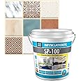 MYK LATICRETE SP-100 Stainfree Epoxy Grout for Floor & Wall (03 Ivory) Hardener :70g Resin :180g & Filler 750g = 1kg) Ivory(Silk) Color epoxy Grout