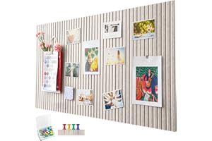 Penbinmall60 x 40cm große korkplatte große Pinnwand,dekorative korkwand aus Filz,0,9cm dick, faltbare Fototafel mit selbstklebendem Klebeband,filz selbstklebend visionboard,pinnadeln filz,Helles Kamel