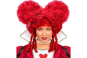 W WIDMANN MILANO PARTY FASHION Widmann Ladies Burgundy Baroque Wig – Fancy Dress Noblewoman Hair Accessory for Carnival or Costume Party – Historical Style Red Wig