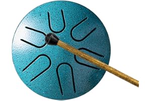 GENERICO Tamburo Da Pioggia In Acciaio | Rain Music Rain Drum | Tamburo Con Lingua D'acciaio | Tamburo Antipioggia | Tamburo Per La Pioggia Da Giardino | Tamburo Antipioggia In Acciaio Da Giardino Con 6 Note