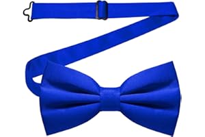 MAIANY Papillon Uomo, Regolabile Con Gancio Papillon Pre-legati in Tinta Unita Per Bambini Adulto Cravatta A Farfalla Già Annodato in Diversi Colori Per Feste Matrimonio Natale Fantasia