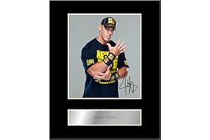 GENERIC John Cena Pre Printed Signature Signed Mounted Photo Display #11 Printed Autograph Picture 10x8 Inch Mount