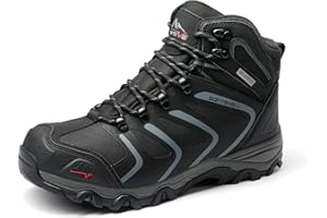 NORTIV 8 Męskie buty trekkingowe do kostki wodoodporne buty trekkingowe z plecakiem