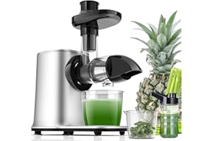 Licuadora para Verduras y Frutas, Licuadora Prensado en Frio con 2 Velocidades